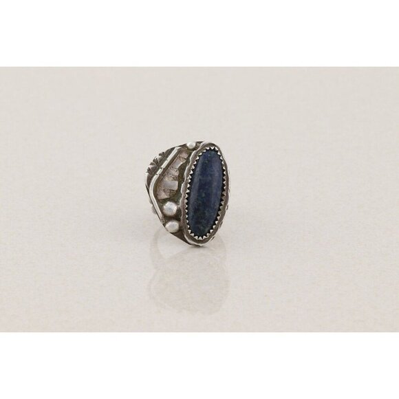 Sterling Silver Lapis Lazuli Ring Size 6 1/2 - Picture 8 of 8